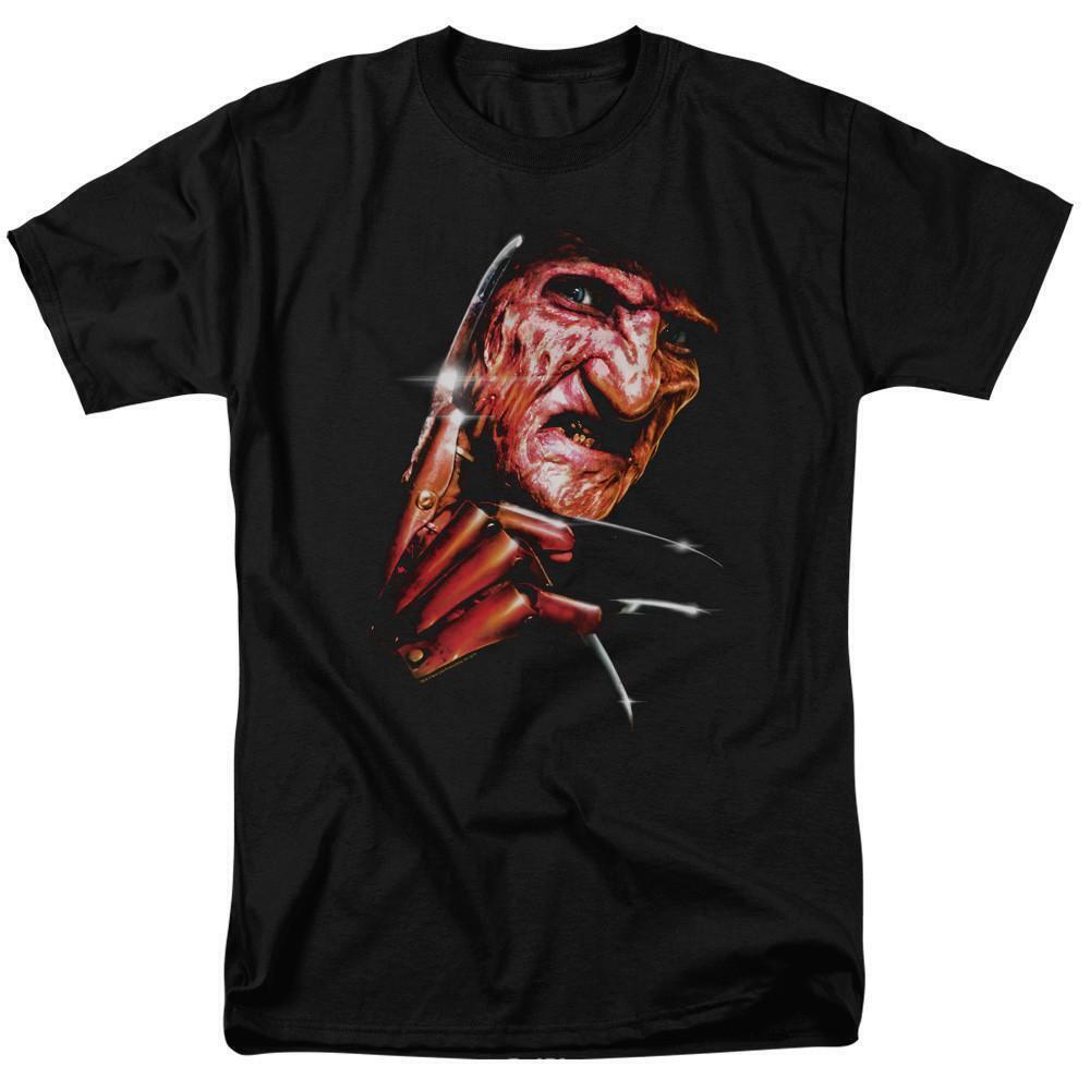 A Nightmare On Elm Street Freddys Face Adult 181 T Shirt Black